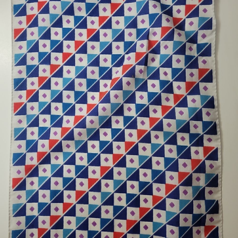 Retro Rectangular Oblong Neck Scarf - Picture 3 of 9